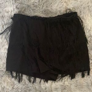Worn once fringe shorts